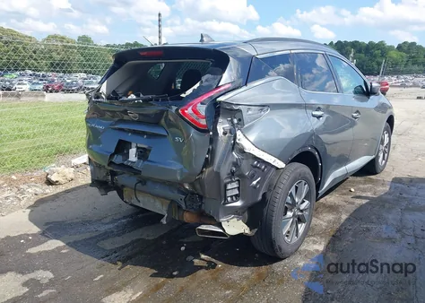 2017 Nissan Murano Sv z USA, uszkodzony, nr VIN 5N1AZ2MGXHN132335
